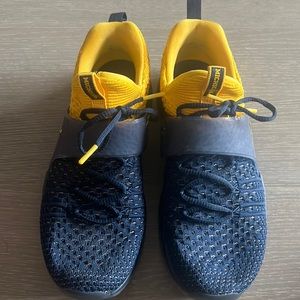 Nike Air Jordan Univ Of Michigan Trainer 2 Flyknit Blue 921210-407